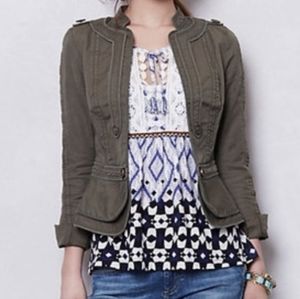 Elevenses Anthropologie Field Military Jacket 4